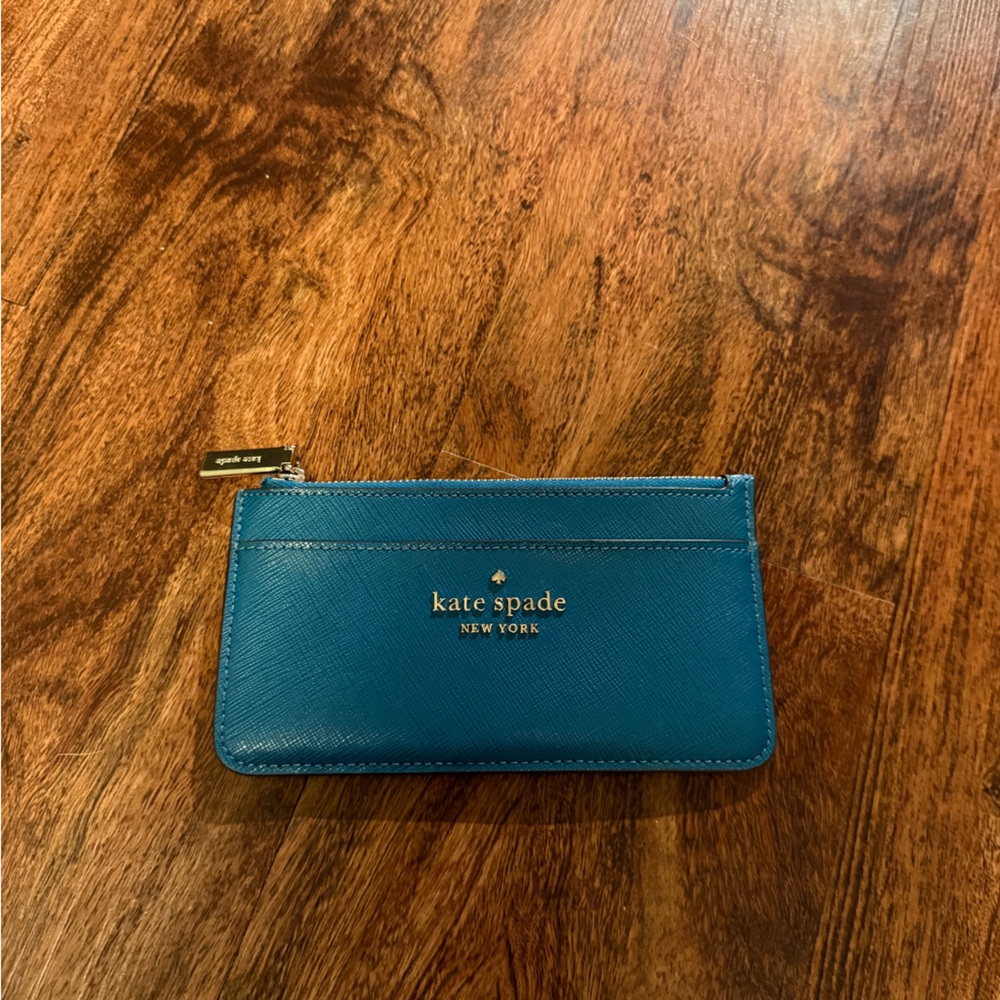 Kate Spade Teal Leather Pouch